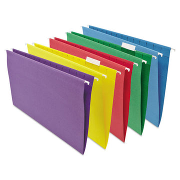 Universal® Deluxe Bright Color Hanging File Folders, Letter Size, 1-5-cut Tab, Violet, 25-box freeshipping - TVN Wholesale